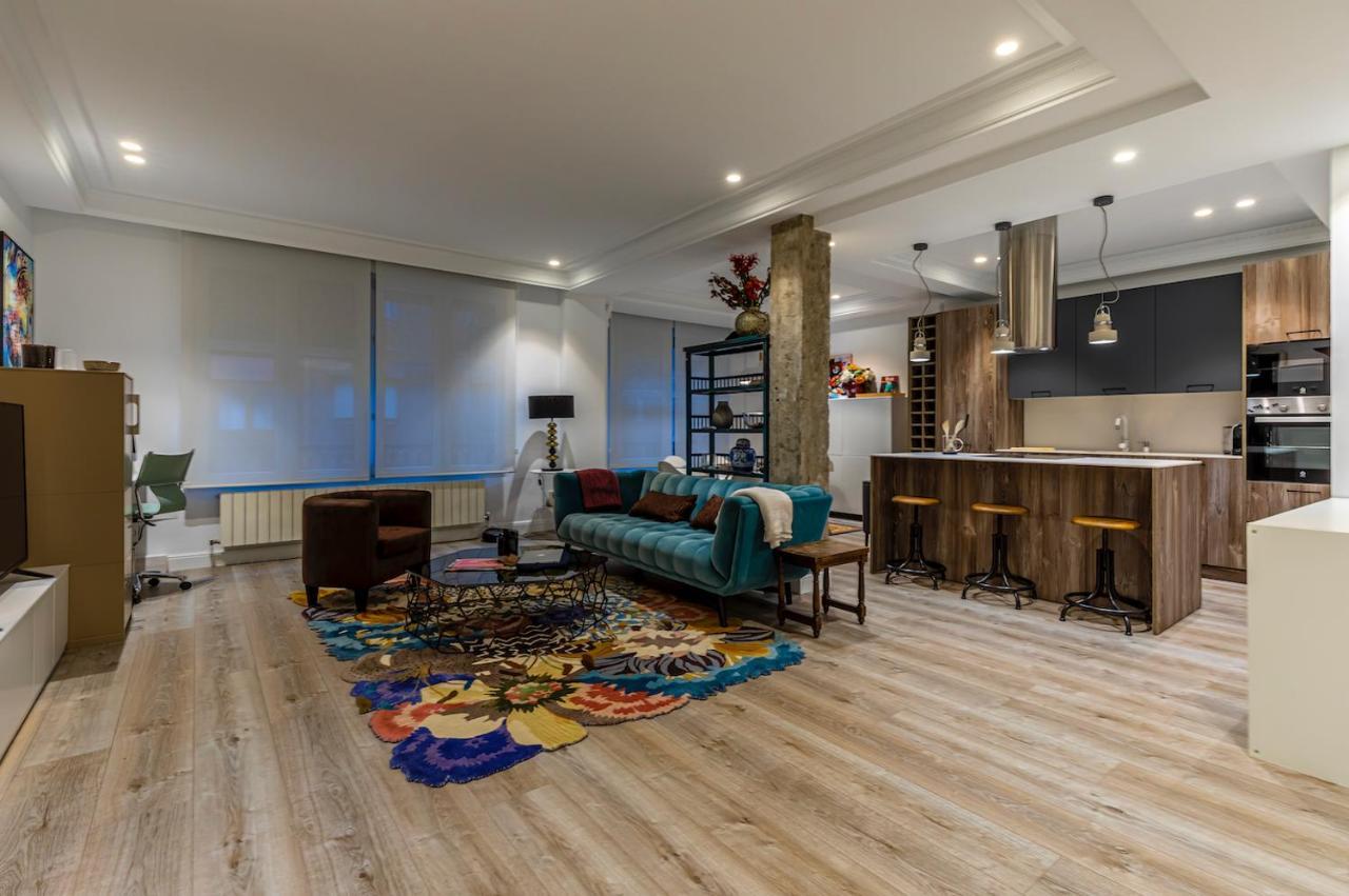 110 M2 Central Apartment In Abando Close To Guggenheim With Parking بلباو المظهر الخارجي الصورة